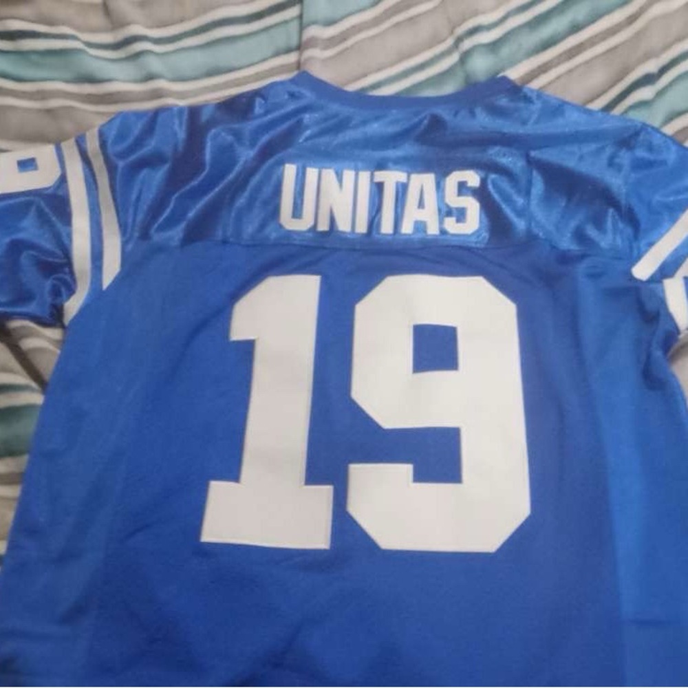 Blue Unitas NFL Football Jersey